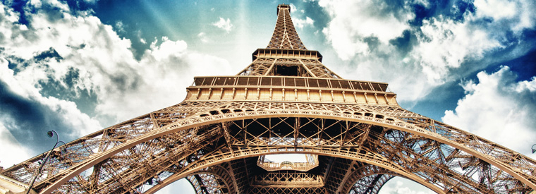 Paris Eiffel Tower from bottom