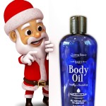 presenting christmas elf  with Daily body oil